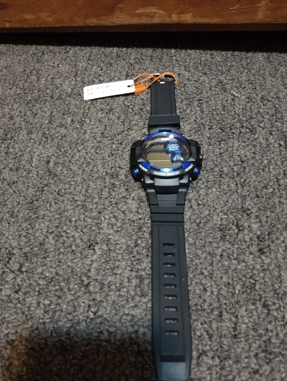 Digital LED Sports Watch in Black and Blue